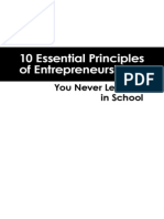 10 Essential Principles of Entreprenuership