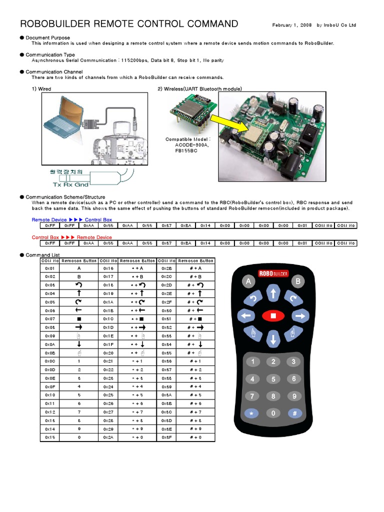 RoboBuilder Remote Control Guide | PDF