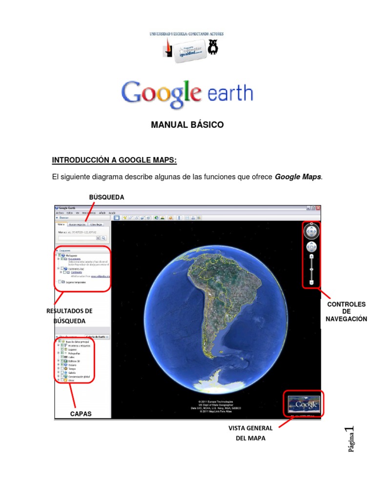 Manual Básico de Google Earth | PDF | Point and Click | Google
