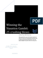 Winning The Staunton Gambit: 25 Crushing Blows