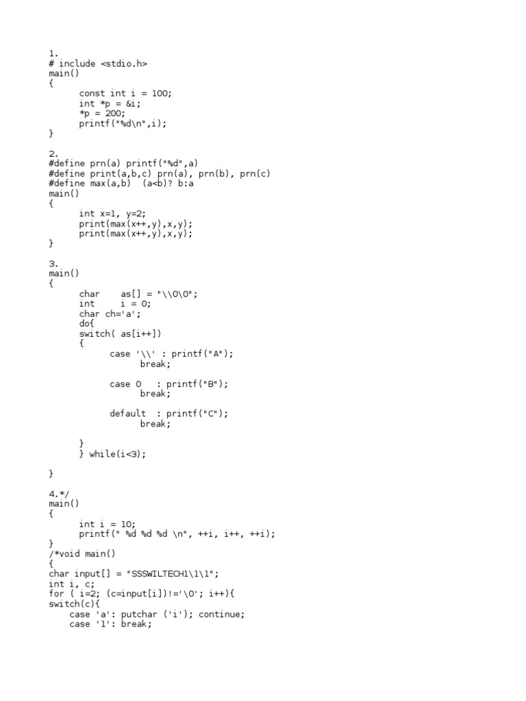 V1 | PDF | Computer Programming | Computer Science