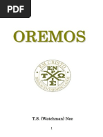 Watchman Nee Oremos