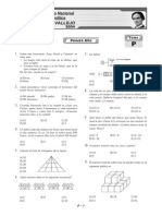 Concurso Nacional de Matemática César Vallejo 2004 Secundaria