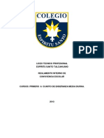 Reglamento Convivencia Escolar 1 EM A 4 EM 2013 PDF