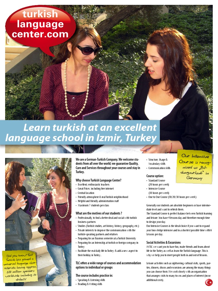 Turkish Language: Learn Turkish at An Excellent Language School in ...