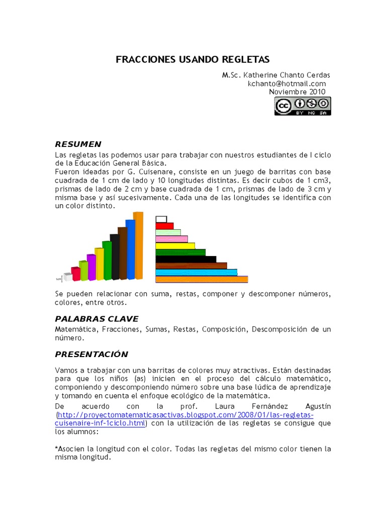 Qué son las regletas de Cuisenaire y actividades matemáticas - AM