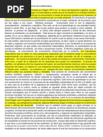 El Constructivismo y la Enseñanza de la Matemática