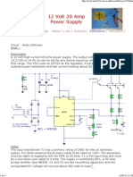 FONTE 12 Volt 20 Amp Power Supply