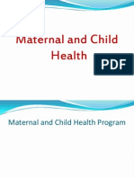 Maternal and Child Health