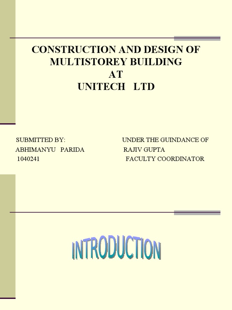 Multi-Storey Building Design Guide | PDF | Thermal Expansion | Concrete