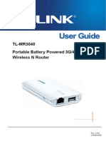 Router 3G TL-MR3040 User Guide