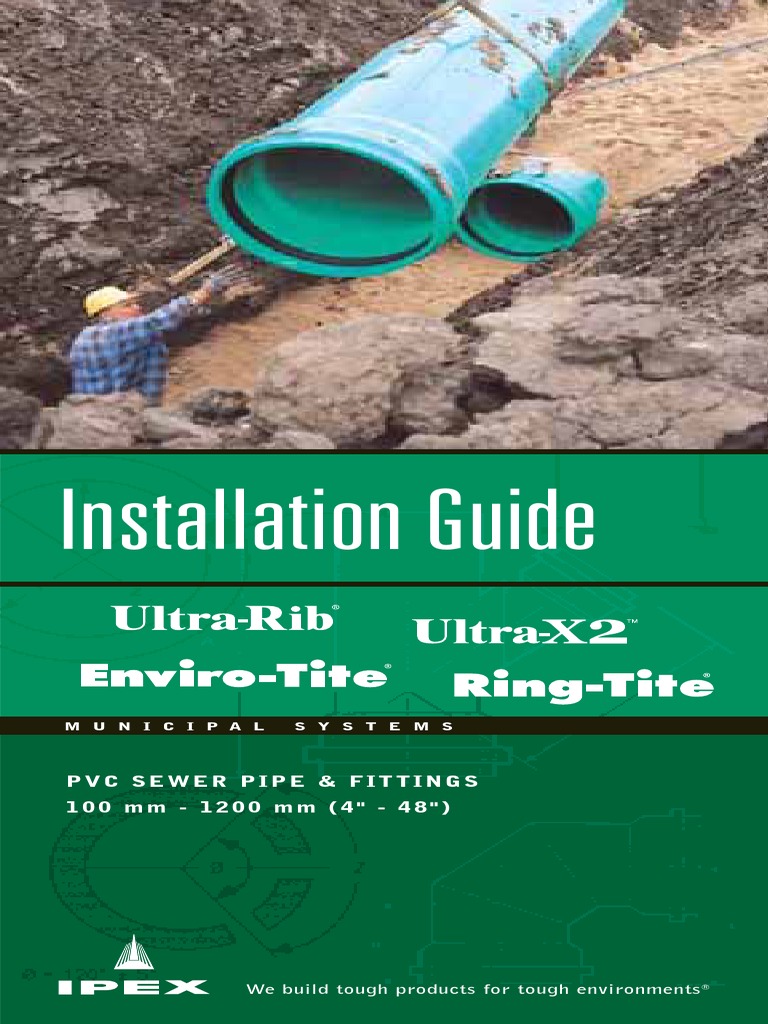 PVC Sewer Pipe Install Guide PDF Sanitary Sewer Pipe (Fluid