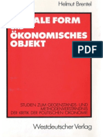 Brentel Soziale Form Und Okonomisches Objekt PDF