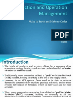 Production and Operation Management