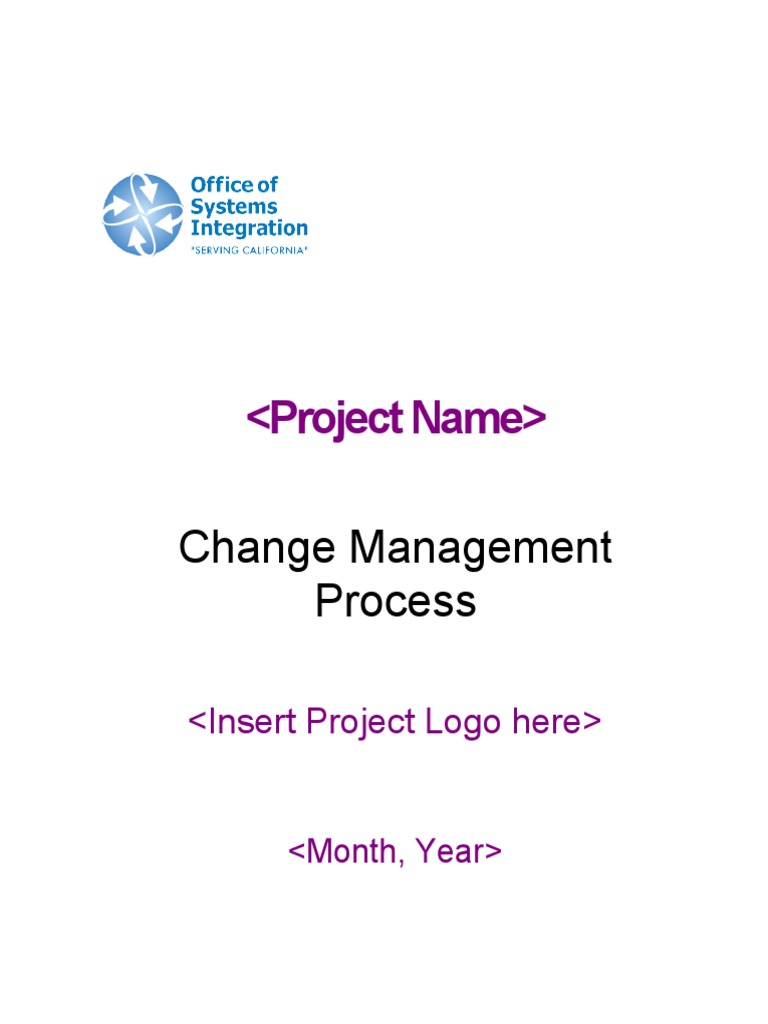 Change Management Process Guide | PDF | Project Management | Risk ...
