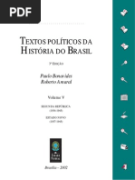 Textos Políticos da História do Brasil - Vol. 5 - Segunda República (1934-1945) - Estado Novo (1937-1945)