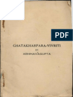 Ghat Karpar Vritti With Abhinavaguptas Commentary - KSTS 67