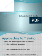 Training Development Methods and Techniques