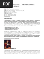 El Régimen Político de La Restauración y Sus Fundamentos Sociales