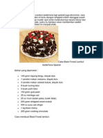 Resep Black Forest