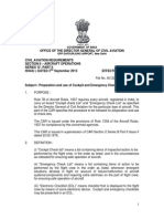 GOI issues CAR on cockpit checklists