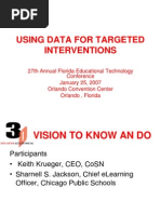 Using Data For Targeted Interventions