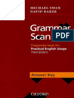 Swan & Baker 2008-Grammar Scan - Answer Key