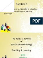 The Roles & Benefits Edu Tech