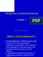 Chapter 1 Introduction to Dental Materials