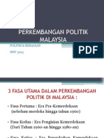 Perkembangan Politik Malaysia
