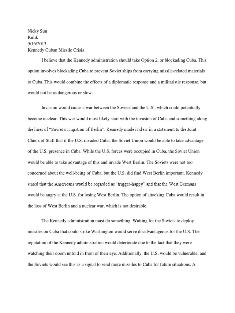 Cuban missile crisis thesis image