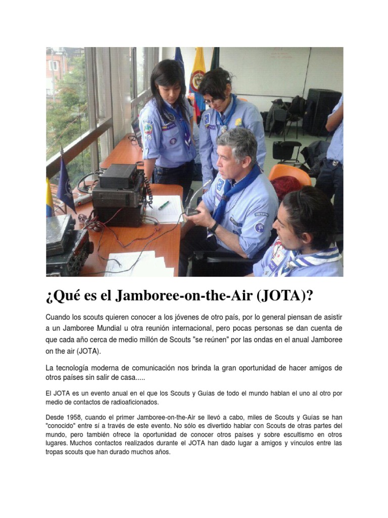 Qué Es El Jamboree PDF Radio aficionada Exploración