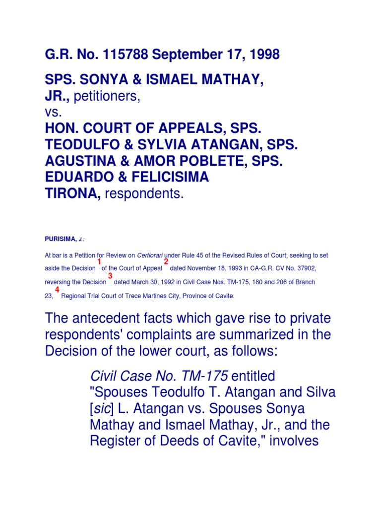 LTD Mathay Case | PDF