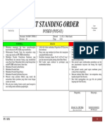 Post Standing Order (PSO)