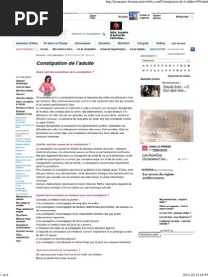 Constipation De L Adulte Constipation Specialites Medicales