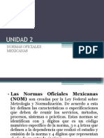 2da. Unidad Normas Oficiales Mexicanas