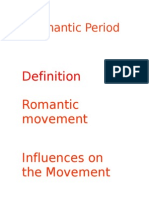 Romanticism Considerations