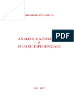 Analiza Matematica Si Ecuatii Diferentiale