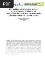 ESTRATÉGIA ORGANIZACIONAL