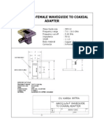 Wr112 To N-Female Waveguide To Coaxial Adapter