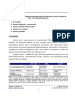 O Estado Brasileiro Oligárquico Patrimonial Autoritário Burocrático Bem-Estar Regulador