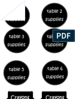 Table Supply Labels