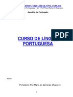 APOSTILA - DE - PORTUGUES Prof Ana Maria C. Chaparro