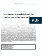 Development Possibilities of The Major Marketing Approaches: Uolevi Lehtinen and Pasi Mäkinen