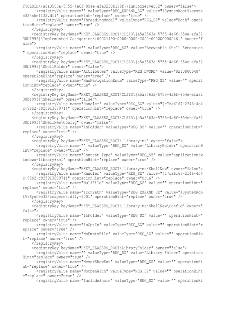 Windows Registry Library Keys | PDF | Microsoft Windows | Ibm Pc ...