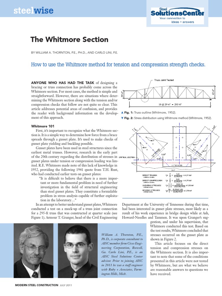 Whitmore Section | PDF | History