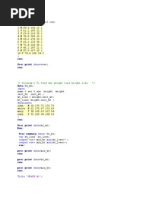 Input Datalines: / Program-1 To Find The Weight Loss Height Loss