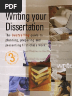 Writing Your Dissertation How To Plan, Prepare and Present Successful Work