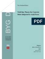 Yield Line Theory For Concrete Slabs Subjected To Axial Force