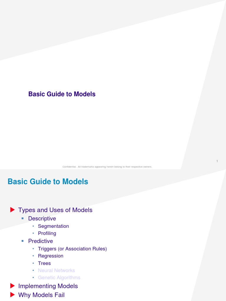Guide to Model Types and Implementation | PDF | Credit (Finance ...